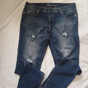 Rugged denim  jeans